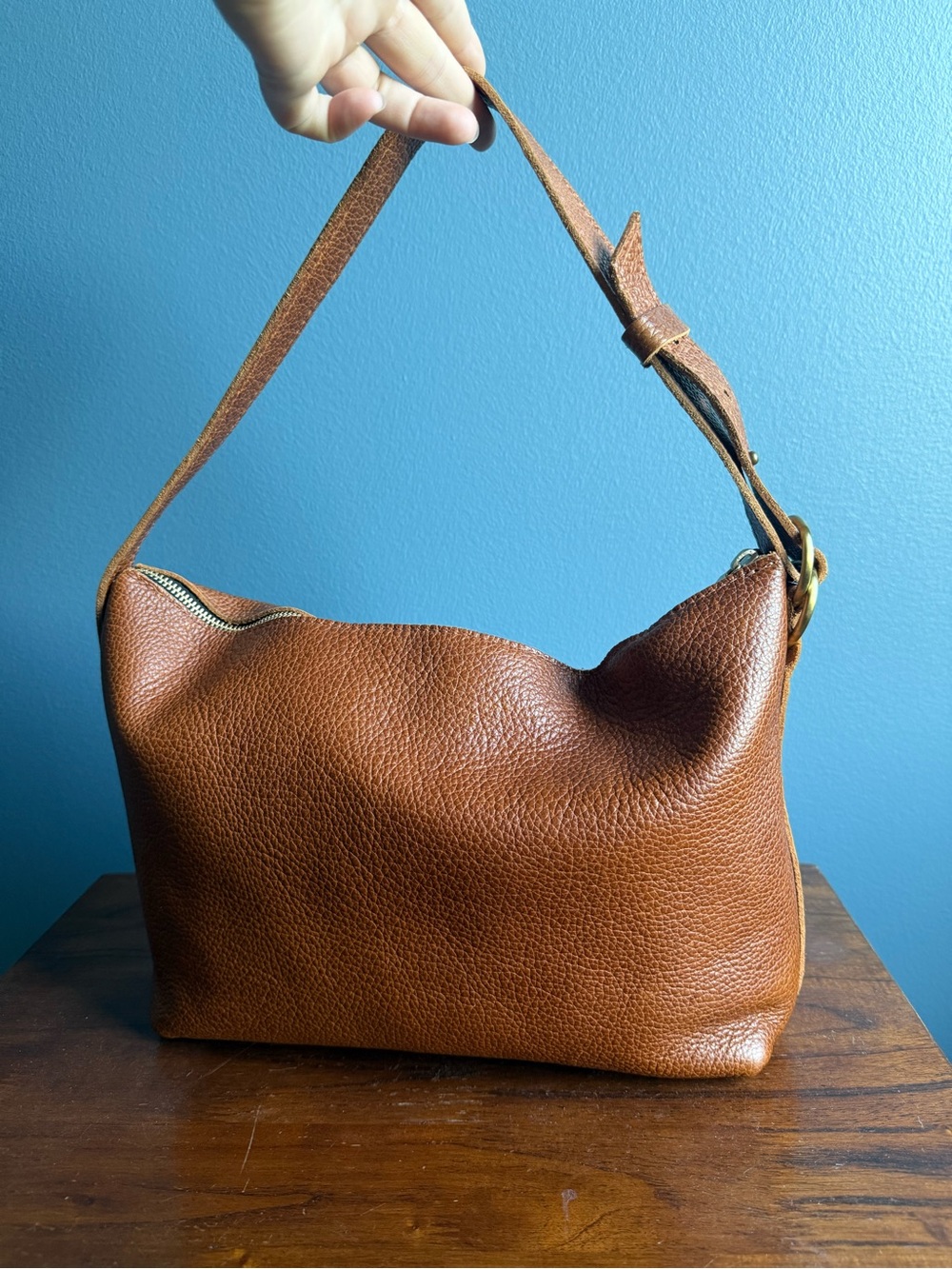 Portland Leather Goods - large Slouchy, Golden - Picture 3 of 12